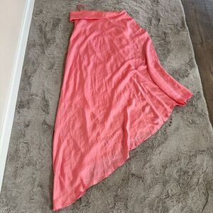 Guapa Girlfriend Cowl Toga Pink Dresses One Shoulder Size XL‎